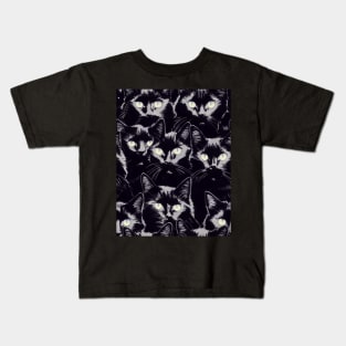 Black Cats for Cat lovers. Perfect gift for National Black Cat Day, #17 Kids T-Shirt